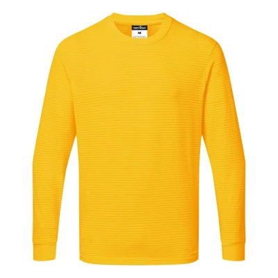 AS22 - Tricou antistatic ESD cu mânecă lungă / Portwest / Îmbrăcăminte ESD și antistatică