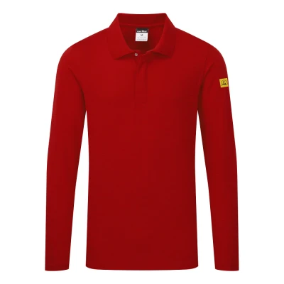 AS23 - Tricou polo antistatic ESD cu mânecă lungă / Portwest / Tricouri, bluze, cămăși