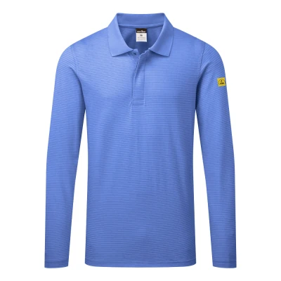 AS23 - Tricou polo antistatic ESD cu mânecă lungă / Portwest / Tricouri, bluze, cămăși