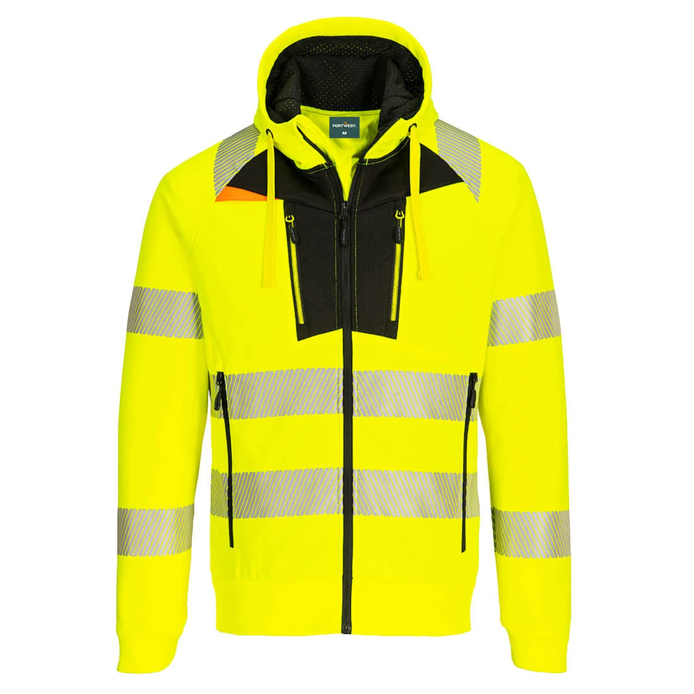 DX484 - Hanorac HiVis PW3 cu glugă / Portwest / Hanorace, bluze softshell, polar și fleece