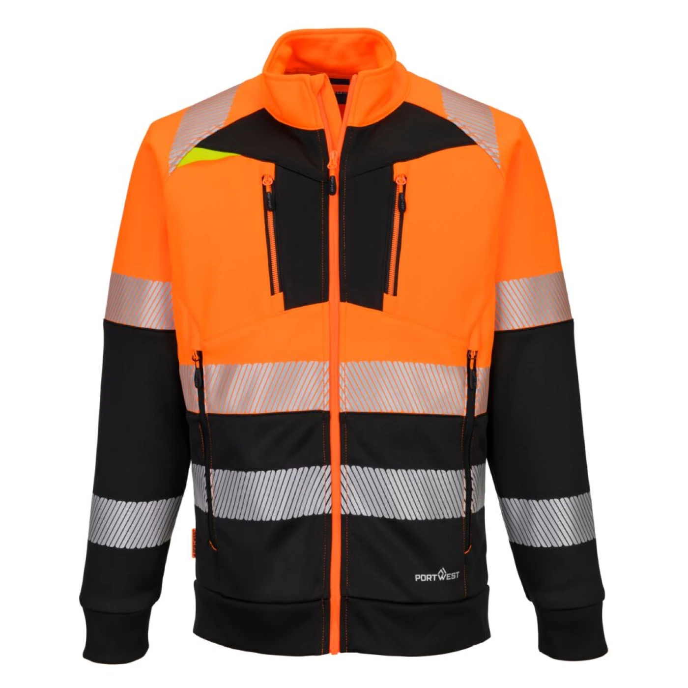 DX490 - Hanorac HiVis DX4 cu fermoar / Portwest / Hanorace, bluze softshell, polar și fleece