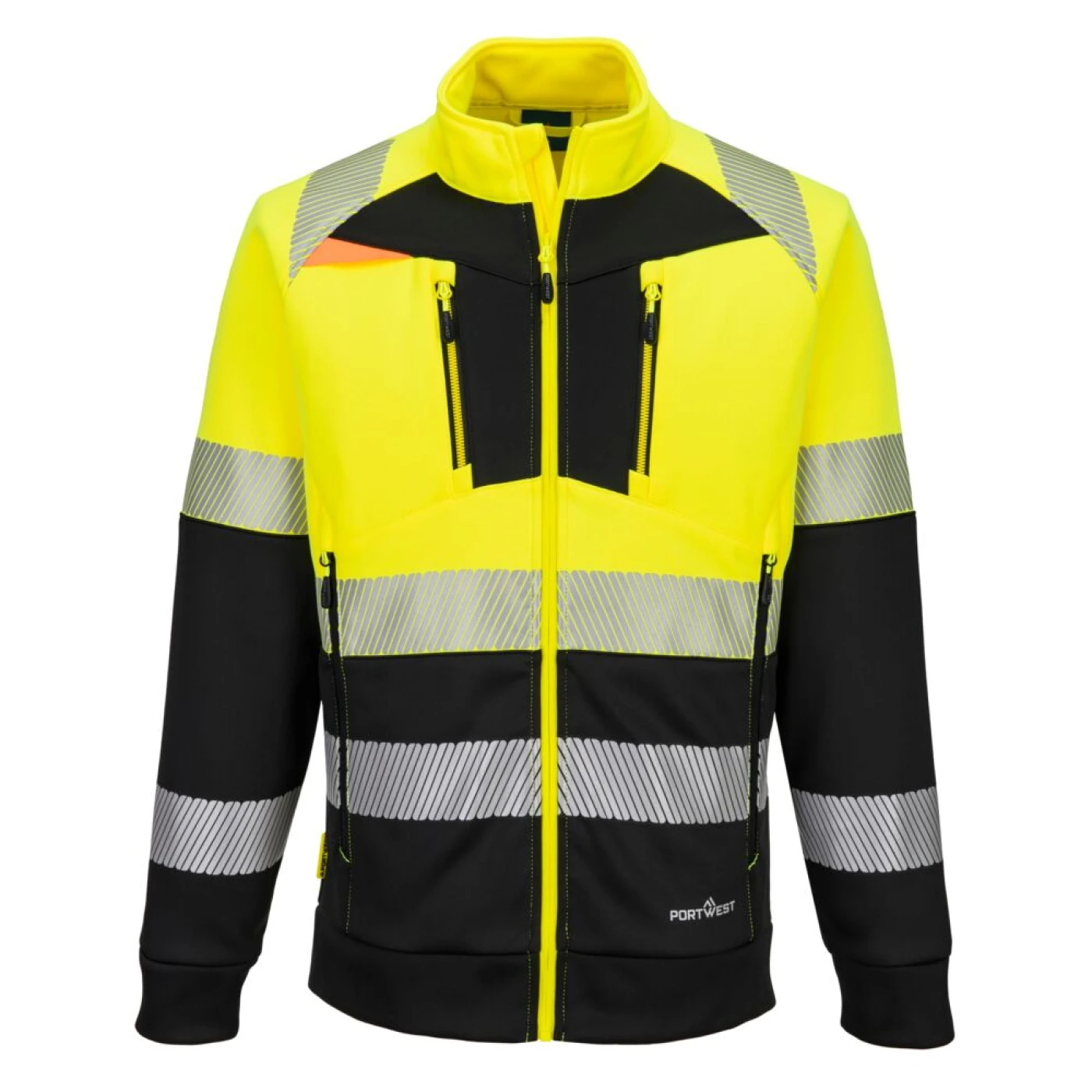 DX490 - Hanorac HiVis DX4 cu fermoar / Portwest / Hanorace, bluze softshell, polar și fleece