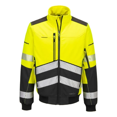 EV468 - Jachetă HiVis Softshell Bomber EV4 (3L) / Portwest / Jachete și geci