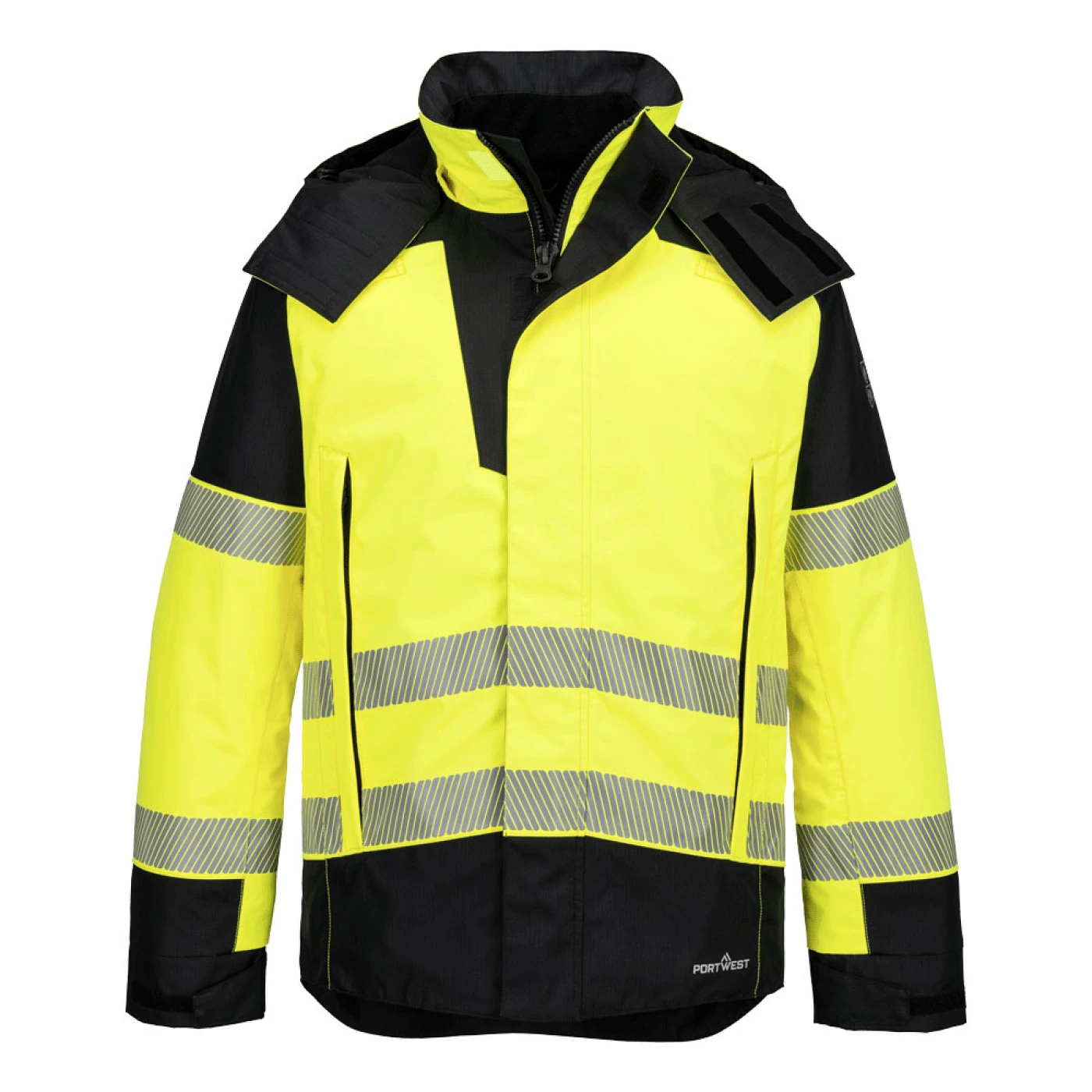 FR606 - Jachetă de iarnă HiVis PW3 FR Modaflame Rain+ / Portwest / Îmbrăcăminte de iarnă
