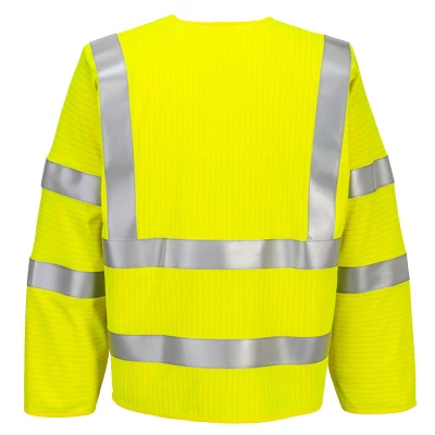 FR616 - Jachetă ignifugă și antistatică Bizflame HiVis FR / Portwest / Îmbrăcăminte antistatică și ignifugă