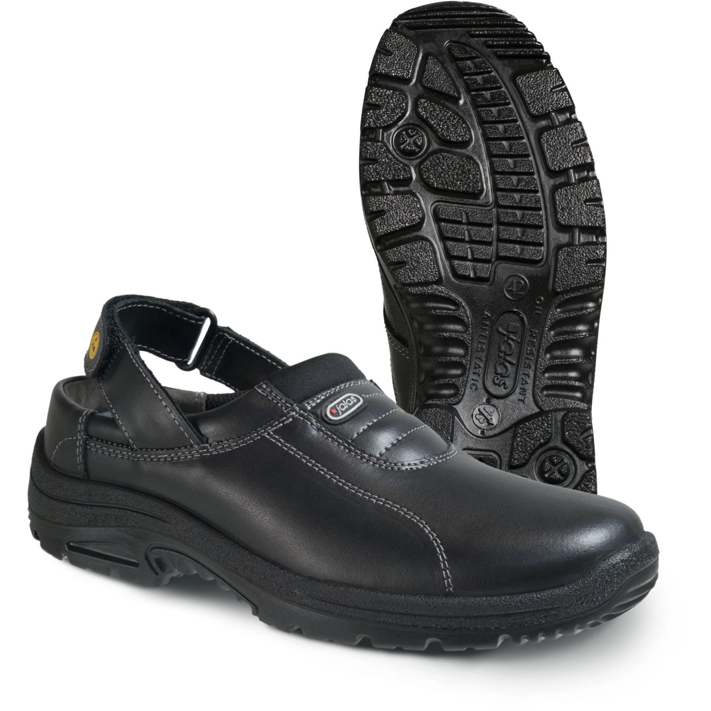 Saboți de lucru CLEAN 5002 MENU BLACK O1 SR FO / Jalas / Sandale de protecție, saboți de lucru, galoși din PVC