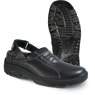 Saboți de lucru CLEAN 5002 MENU BLACK O1 SR FO / Jalas / Sandale de protecție, saboți de lucru, galoși din PVC