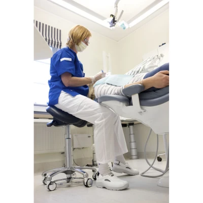 Saboți de lucru CLEAN 5012 MENU WHITE O1 SR FO / Jalas / Sandale de protecție, saboți de lucru, galoși din PVC