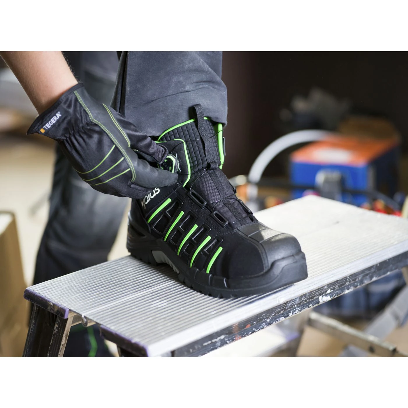 Ghete de protecție EXALTER 9945 S1P SRC HRO / Jalas / Încălțăminte de protecție S1P