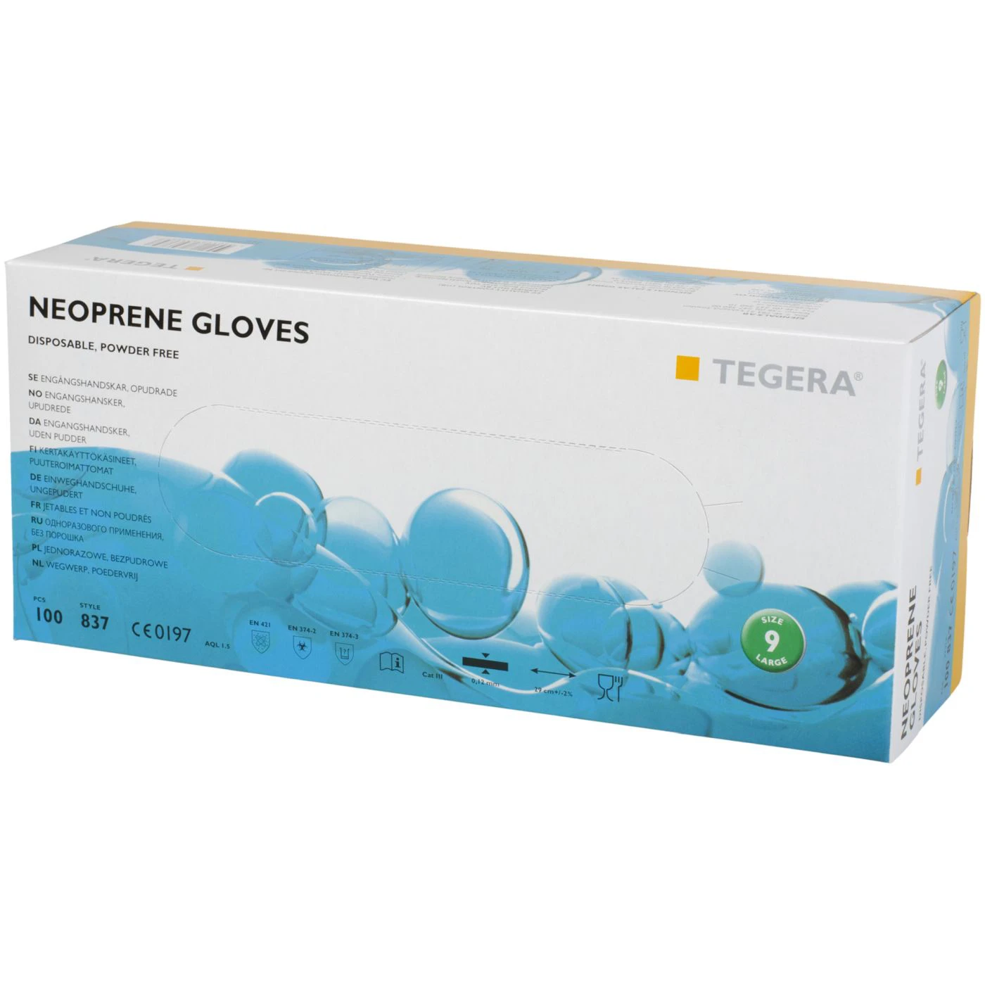 Mănuși de unică folosință rezistente la substanțe chimice TEGERA CHEMFORCE 837 / Tegera / Mănuși de protecție chimică
