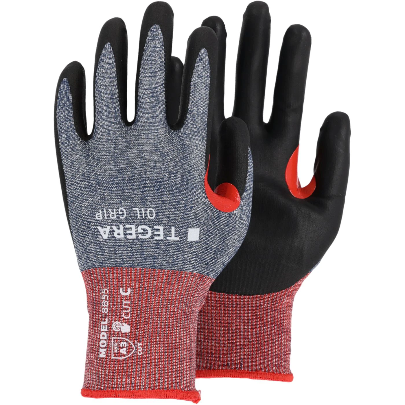 Mănuși rezistente la tăiere TEGERA OIL GRIP 8855 / Tegera / Mănuși de protecție antităiere, antiînțepare