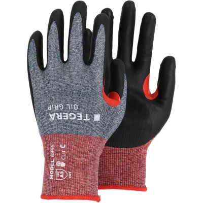 Mănuși rezistente la tăiere TEGERA OIL GRIP 8855 / Tegera / Mănuși de protecție antităiere, antiînțepare