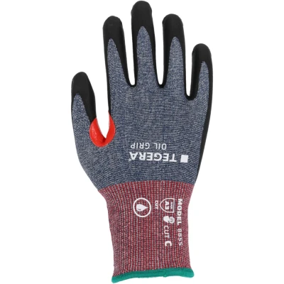Mănuși rezistente la tăiere TEGERA OIL GRIP 8855R / Tegera / Mănuși de protecție antităiere, antiînțepare