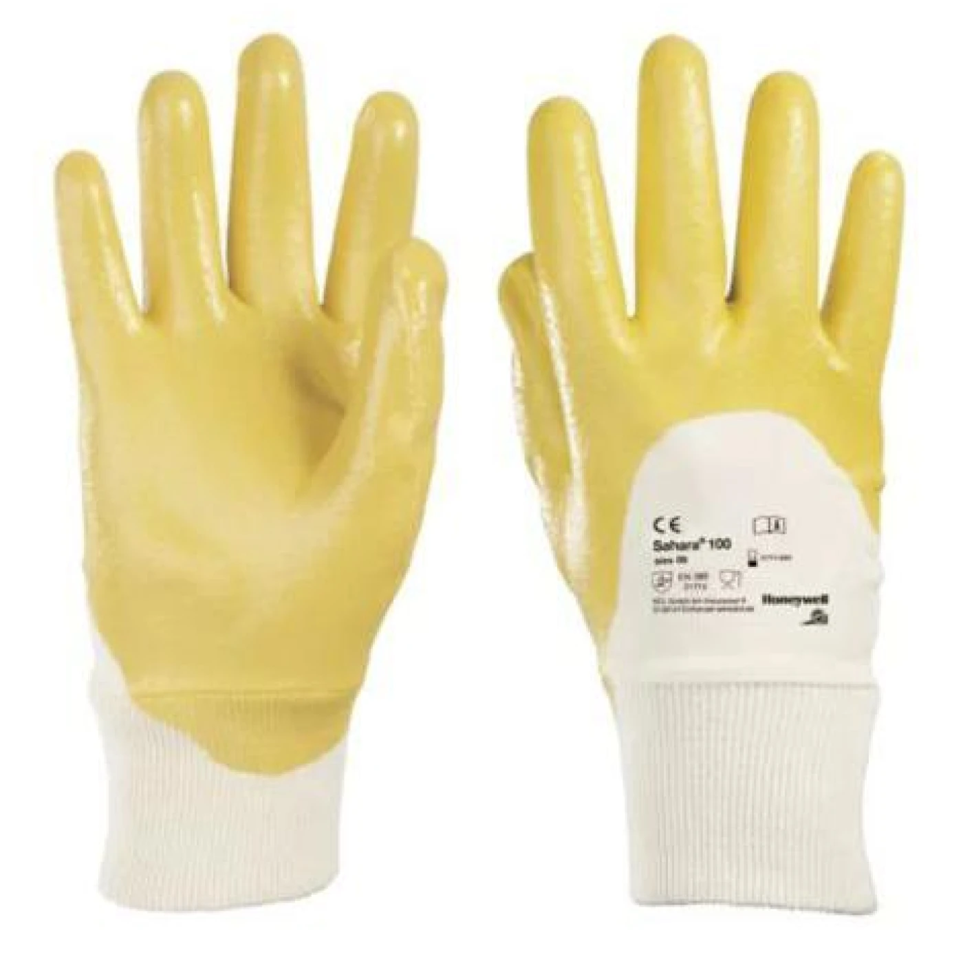 Mănuși de protecție SAHARA, suport tricotat imersate în nitril, manșeta elastică / Honeywell / Mănuși de protecție din material textil impregnate