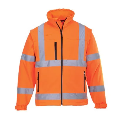 S428 - Jachetă Softshell HiVis (3L) / Portwest / Jachete și geci