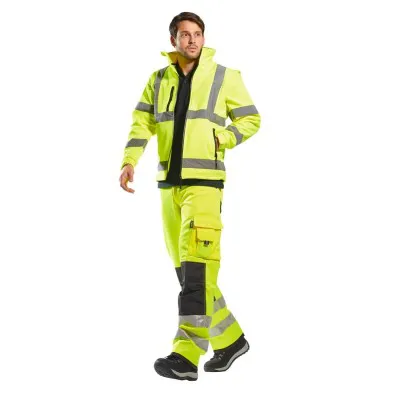 S428 - Jachetă Softshell HiVis  (3L) / Portwest / Jachete și geci