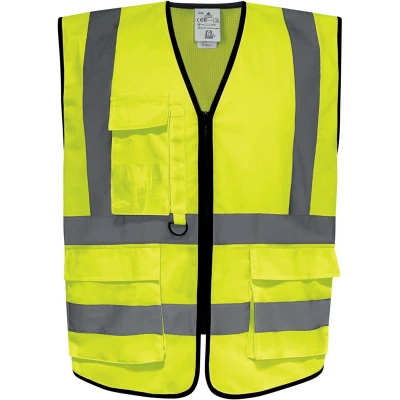 Vestă multifuncțională cu fermoar GILPOCK / Delta Plus / Veste de lucru și de semnalizare
