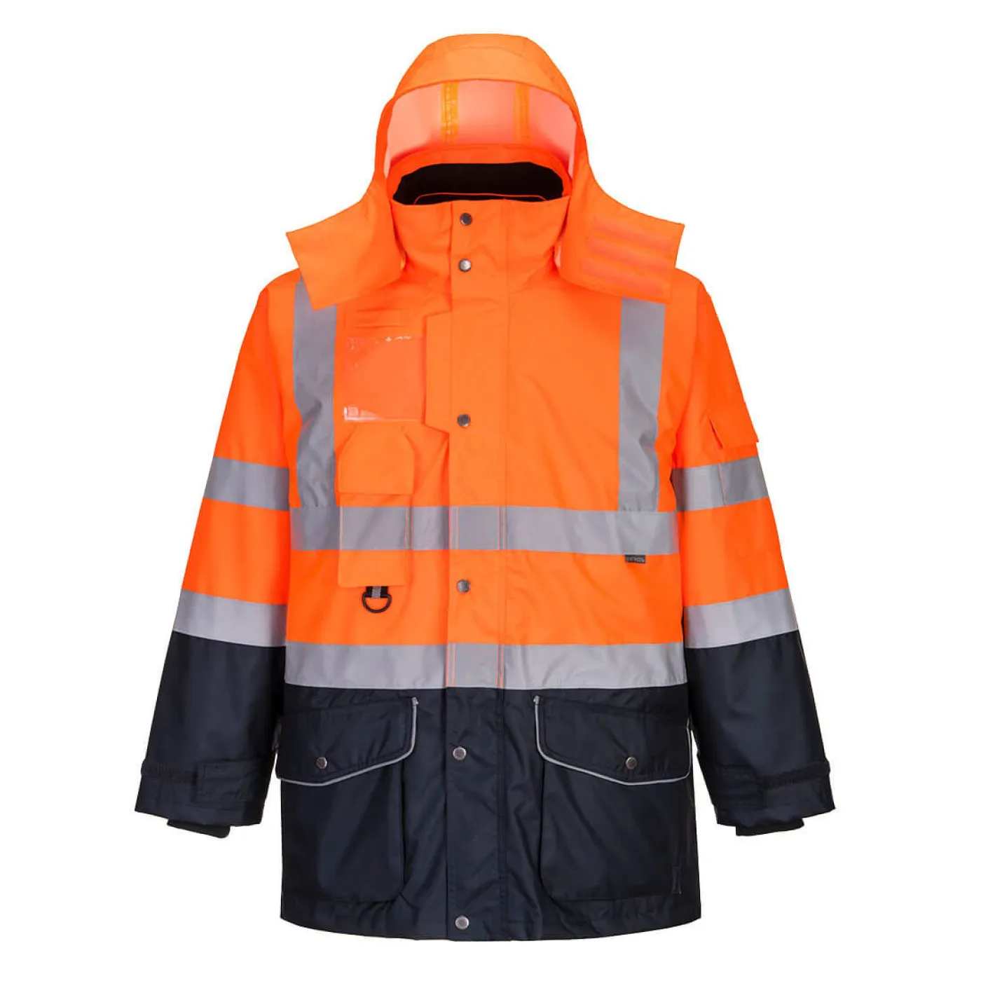 S426 - Jachetă HiVis Contrast Trafic 7-in-1 / Portwest / Jachete și geci
