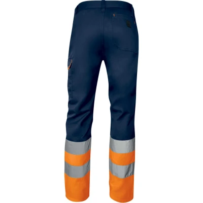 Pantaloni de lucru cu înaltă vizibilitate M1PA2HVCL1 / Delta Plus / Pantaloni, salopete, colanți