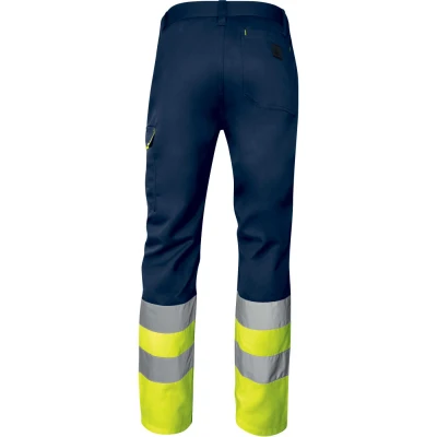 Pantaloni de lucru cu înaltă vizibilitate M1PA2HVCL1 / Delta Plus / Pantaloni, salopete, colanți