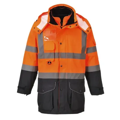 S426 - Jachetă HiVis Contrast Trafic 7-in-1 / Portwest / Jachete și geci