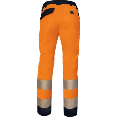 Pantaloni elastici de înaltă vizibilitate M2PA3STRHVS / Delta Plus / Pantaloni, salopete, colanți
