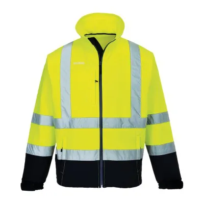 S425 - Jachetă Softshell Contrast HiVis (3L) / Portwest / Jachete și geci