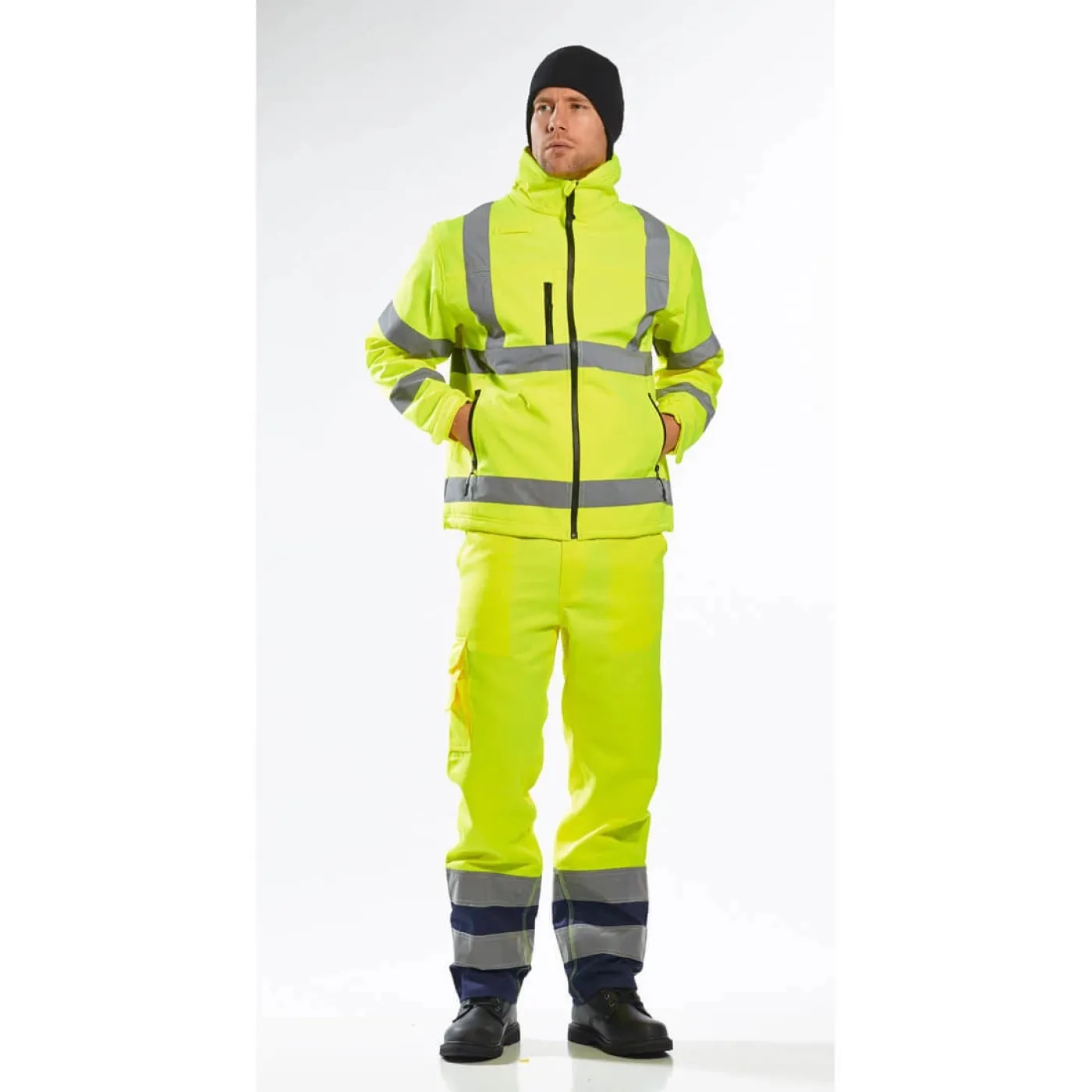 S424 - Jachetă HiVis Classic Soft Shell (3L) / Portwest / Jachete și geci
