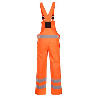 S388 - Pantaloni cu pieptar Hi-Vis- necaptusiti / Portwest / Pantaloni, salopete, colanți