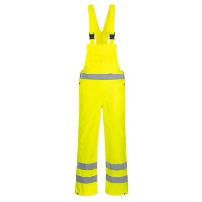 S388 - Pantaloni cu pieptar Hi-Vis- necaptusiti / Portwest / Pantaloni, salopete, colanți