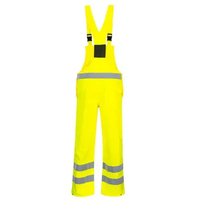 S388 - Pantaloni cu pieptar Hi-Vis- necaptusiti / Portwest / Pantaloni, salopete, colanți