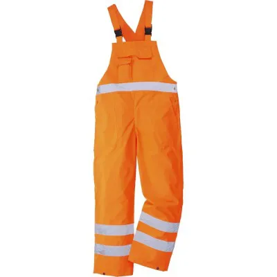 S388 - Pantaloni cu pieptar Hi-Vis- necaptusiti / Portwest / Pantaloni, salopete, colanți