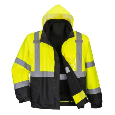 S365 - Jachetă HiVis Bomber Premium 3-in-1 / Portwest / Jachete și geci