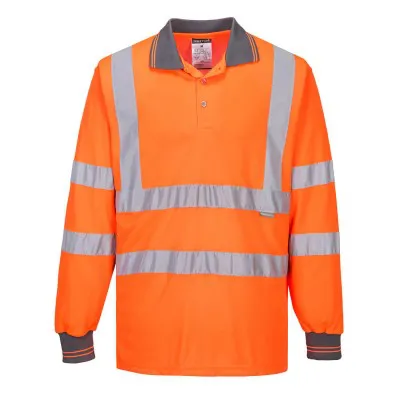 S277 - Tricou Polo HiVis cu mâneci lungi / Portwest / Tricouri, bluze, cămăși