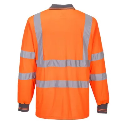 S277 - Tricou Polo HiVis cu mâneci lungi / Portwest / Tricouri, bluze, cămăși