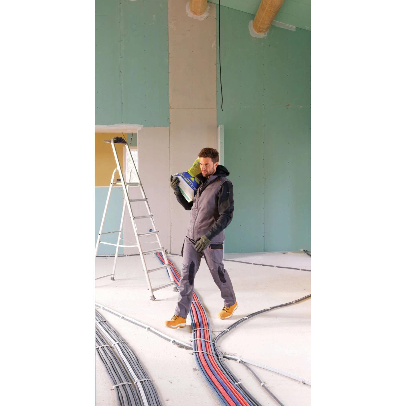 Vestă rezistentă la vânt STOCKTON3 / Delta Plus / Veste de lucru și de semnalizare