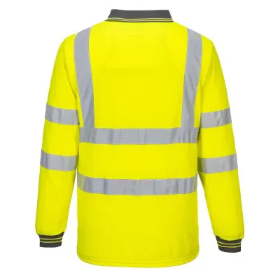 S277 - Tricou Polo HiVis cu mâneci lungi / Portwest / Tricouri, bluze, cămăși