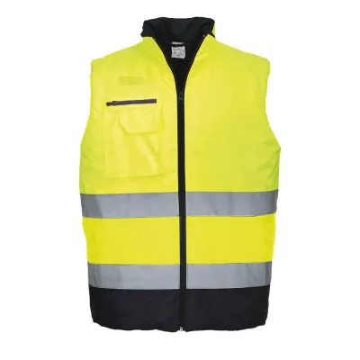 S267 - Vestă termică HI VIS bicoloră / Portwest / Veste de lucru și de semnalizare