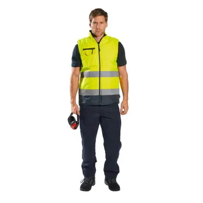 S267 - Vestă termică HI VIS bicoloră / Portwest / Veste de lucru și de semnalizare