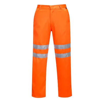 RT45 - Pantalon HiVis Poli-bumbac RIS / Portwest / Pantaloni, salopete, colanți