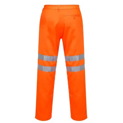 RT45 - Pantalon HiVis Poli-bumbac RIS / Portwest / Pantaloni, salopete, colanți