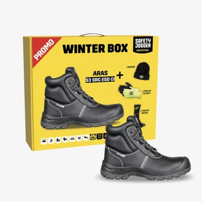 Pachet promo WINTER BOX ARAS S3 SRC ESD CI / Safety Jogger / Încălțăminte de protecție de iarnă