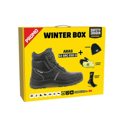 Pachet promo WINTER BOX ARAS S3 SRC ESD CI / Safety Jogger / Încălțăminte de protecție de iarnă