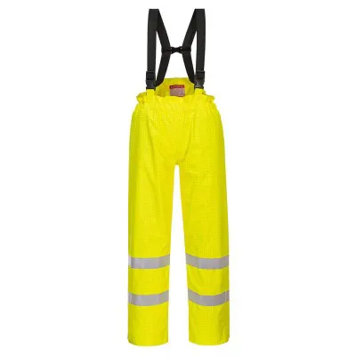 S781 - Pantaloni Bizflame Rain HiVis,  antistatici și ignifugi / Portwest / Pantaloni, salopete, colanți