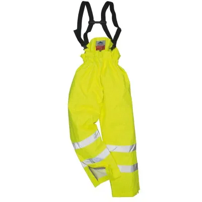S781 - Pantaloni Bizflame Rain HiVis,  antistatici și ignifugi / Portwest / Pantaloni, salopete, colanți