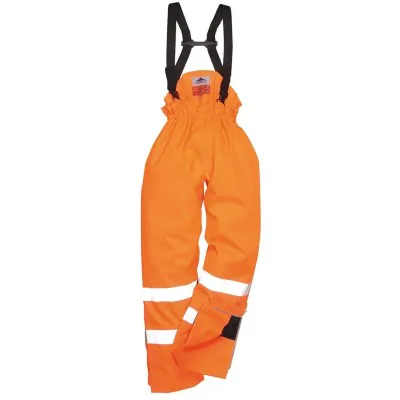 S781 - Pantaloni Bizflame Rain HiVis,  antistatici și ignifugi / Portwest / Pantaloni, salopete, colanți