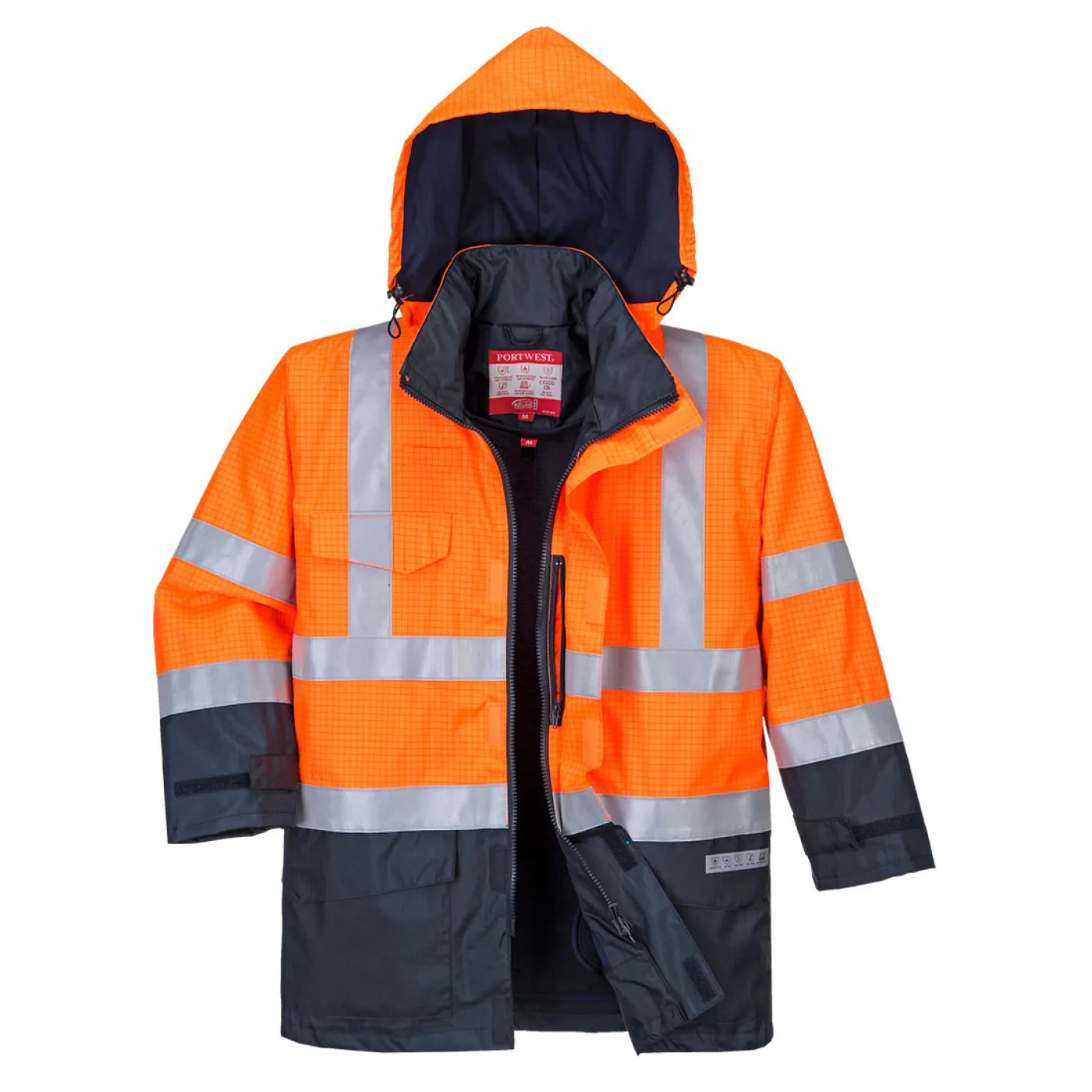 S779 - Jachetă de ploaie Bizflame HiVis, protecție multiplă / Portwest / Jachete și geci