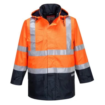 S779 - Jachetă de ploaie Bizflame HiVis, protecție multiplă / Portwest / Jachete și geci