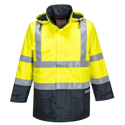 S779 - Jachetă de ploaie Bizflame HiVis, protecție multiplă / Portwest / Jachete și geci