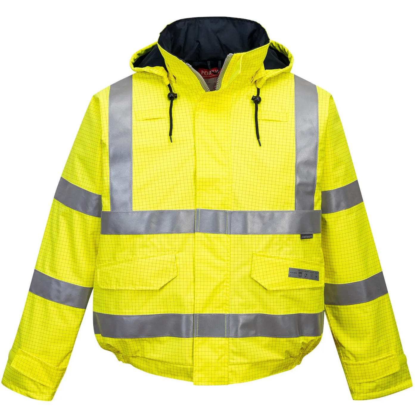 S773 - Jachetă de ploaie Bizflame HiVis, antistatică și ignifugă / Portwest / Jachete și geci